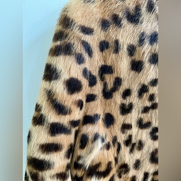 MOSCHINO Cheap and Chic leopard print rabbit fur jacket - Picture 8 of 16